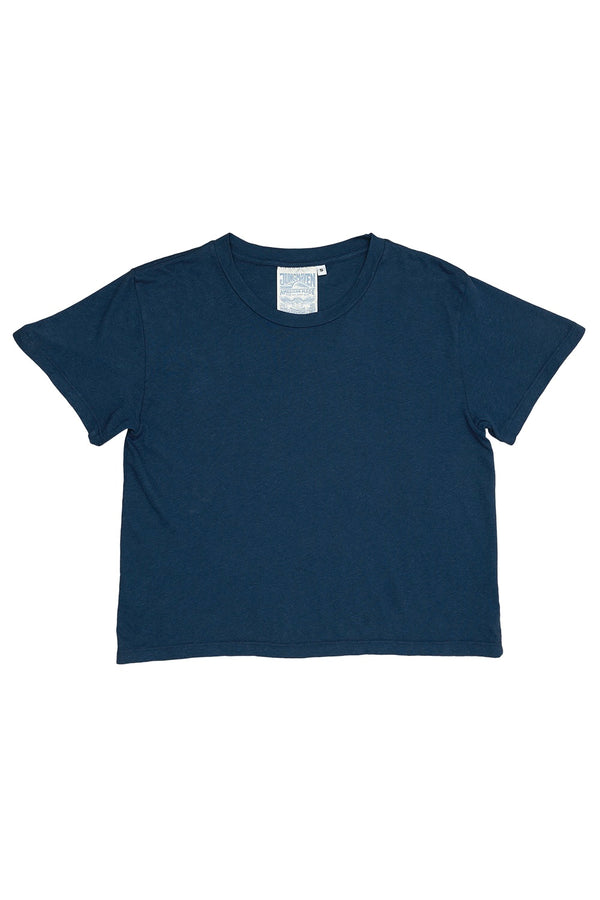 Ojai Cropped Tee in Deep Indigo