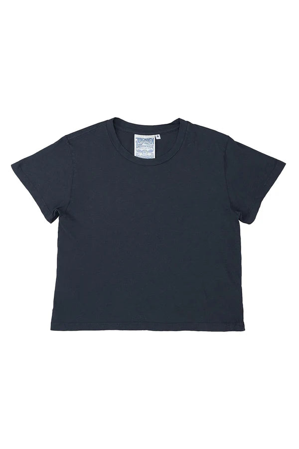 Ojai Cropped Tee in Navy