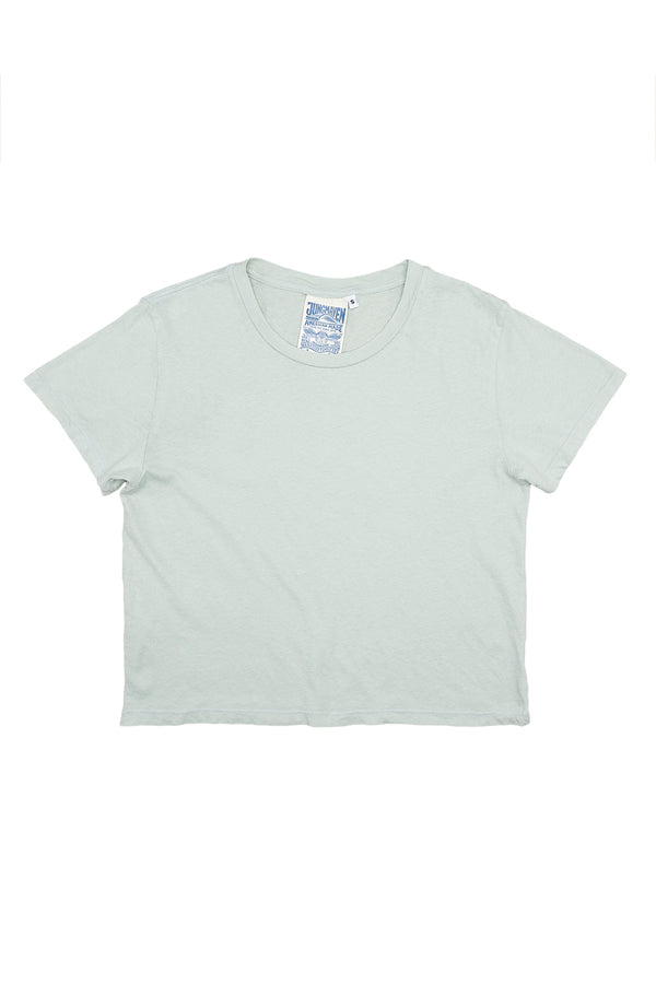 Ojai Cropped Tee in Stormy Green