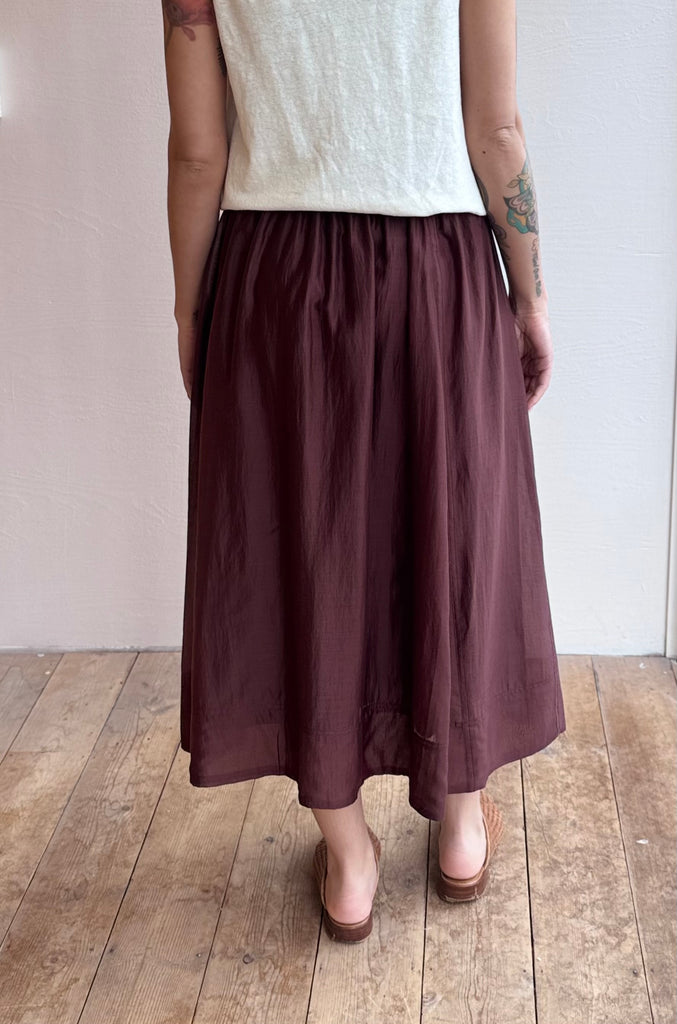 Claudia Skirt in Chocolate Gossamer