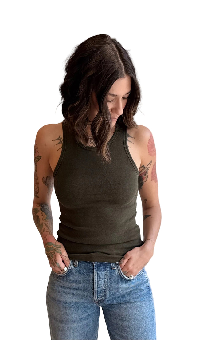 Alta Tank in Olive Green