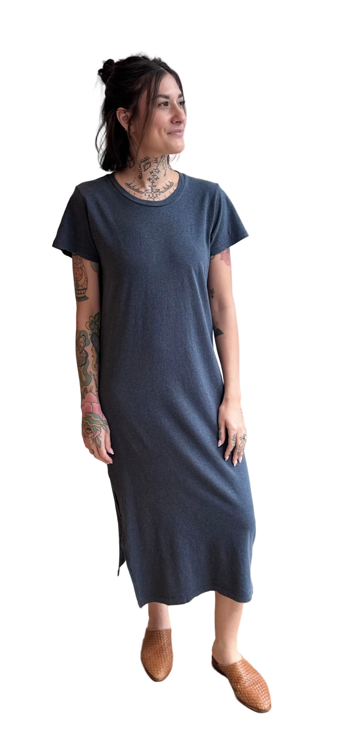 Heathered Sydney Dress - Navy