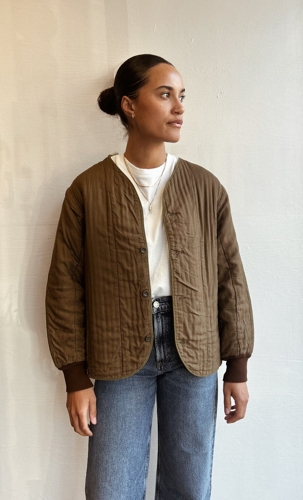 Army green cotton liner VINTAGE jacket