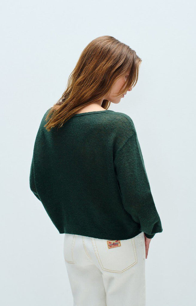 Dumy pullover in forest green