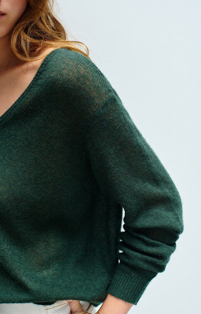Dumy pullover in forest green