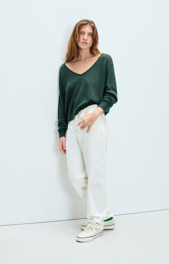 Dumy pullover in forest green