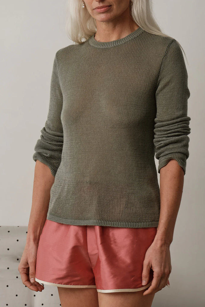 The Knit Long Sleeve in Dill