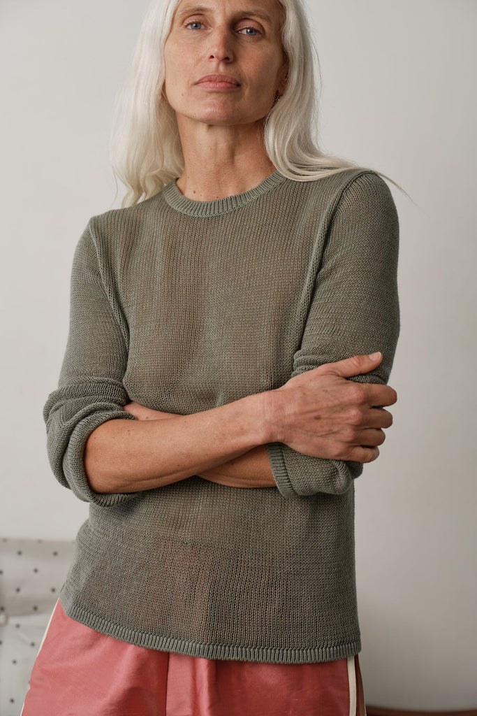 The Knit Long Sleeve in Dill