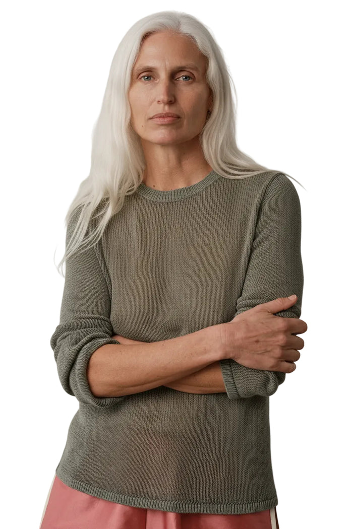 The Knit Long Sleeve in Dill