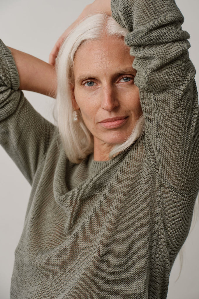 The Knit Long Sleeve in Dill