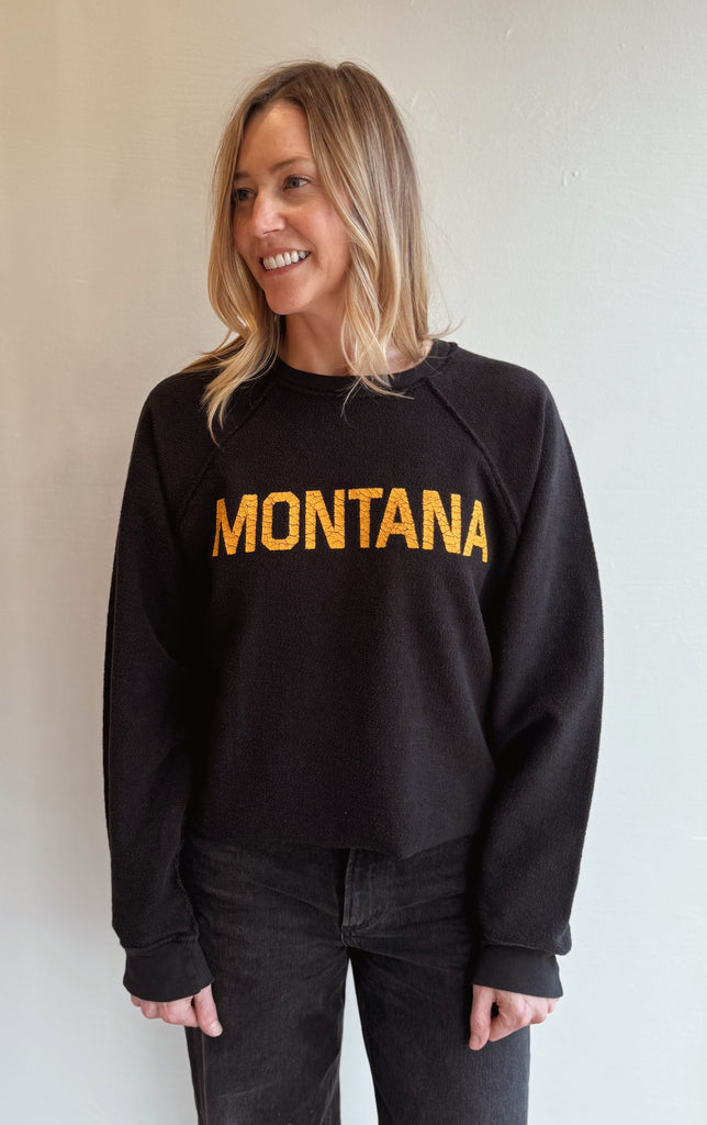 Montana printed inside-out sweatshirt