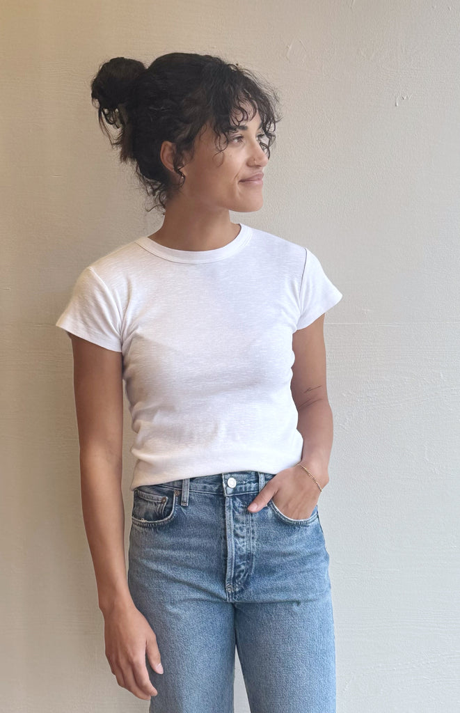 Vintage Slub Tee in White