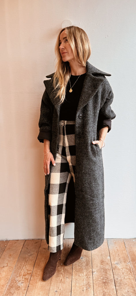 Wool Blend Maxi Coat