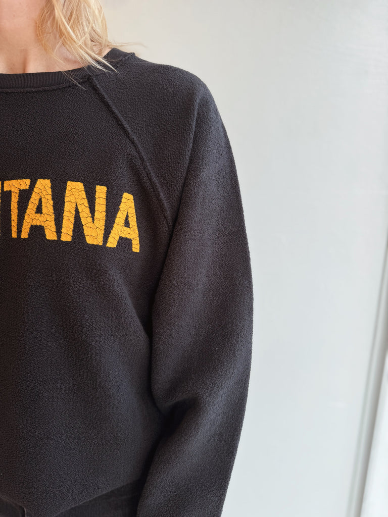 Montana printed inside-out sweatshirt