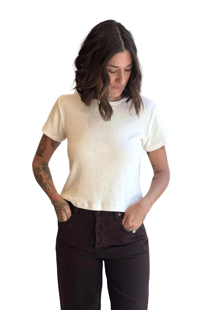 Isola Tee in Washed White
