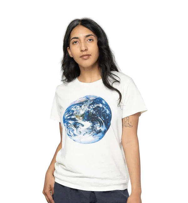 Earth Lorel Tee in Washed White