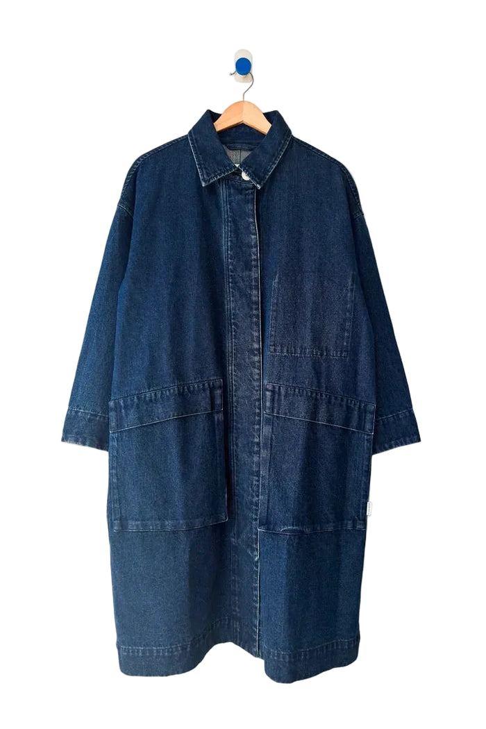 Easy Trench in Dark Denim