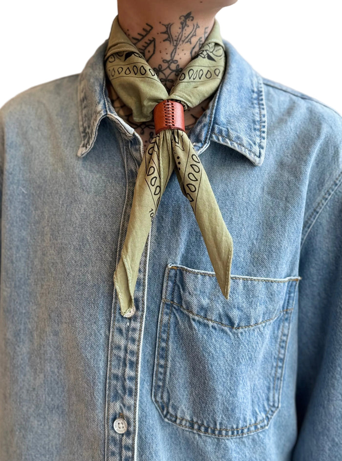 Green Hues Hand Dyed Bandana