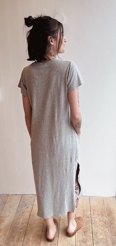 Heathered Sydney Dress - Athletic Gray