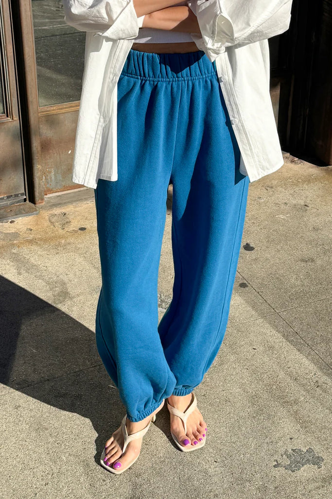 Balloon Pants in Teal Blue