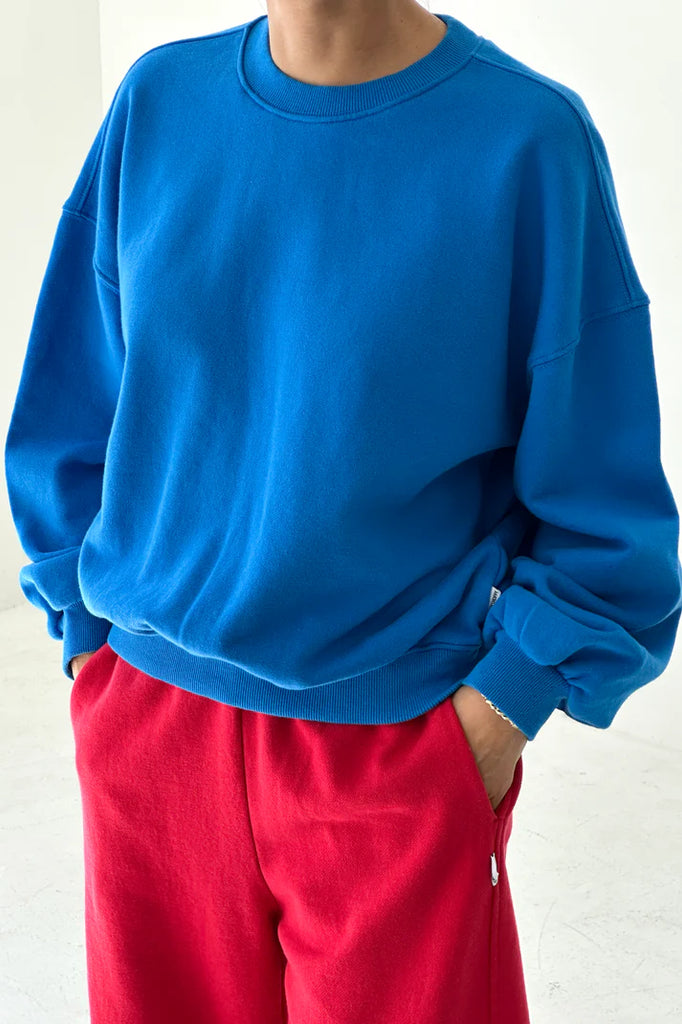 French Terry Core Sweatshirt in Teal Blue