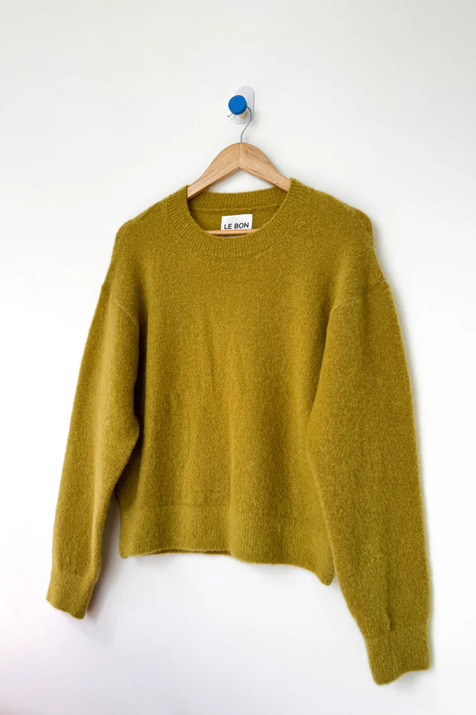 Finn Mohair Sweater in Bistro Yellow