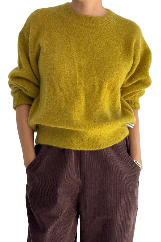 Finn Mohair Sweater in Bistro Yellow