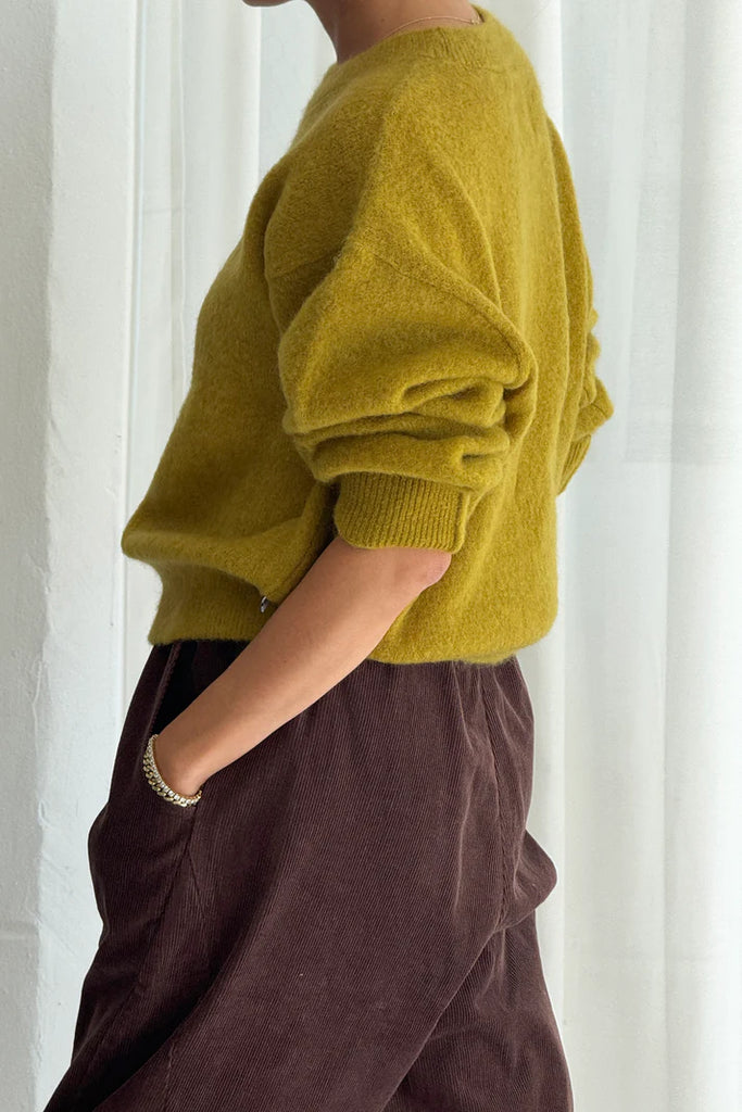 Finn Mohair Sweater in Bistro Yellow