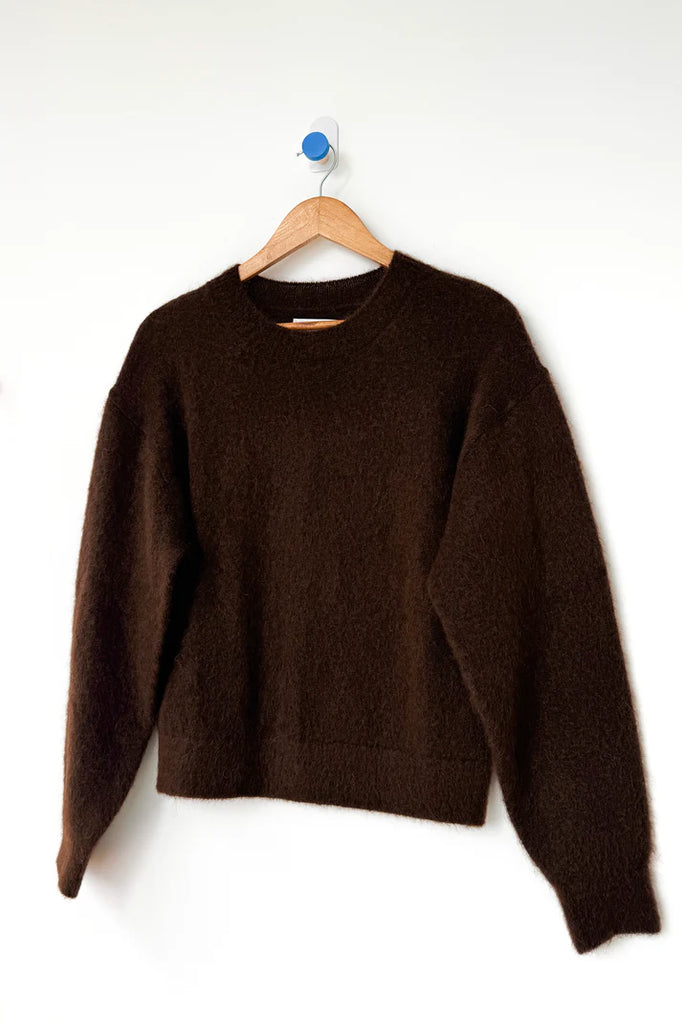 Finn Mohair Sweater in Cocoa Bean