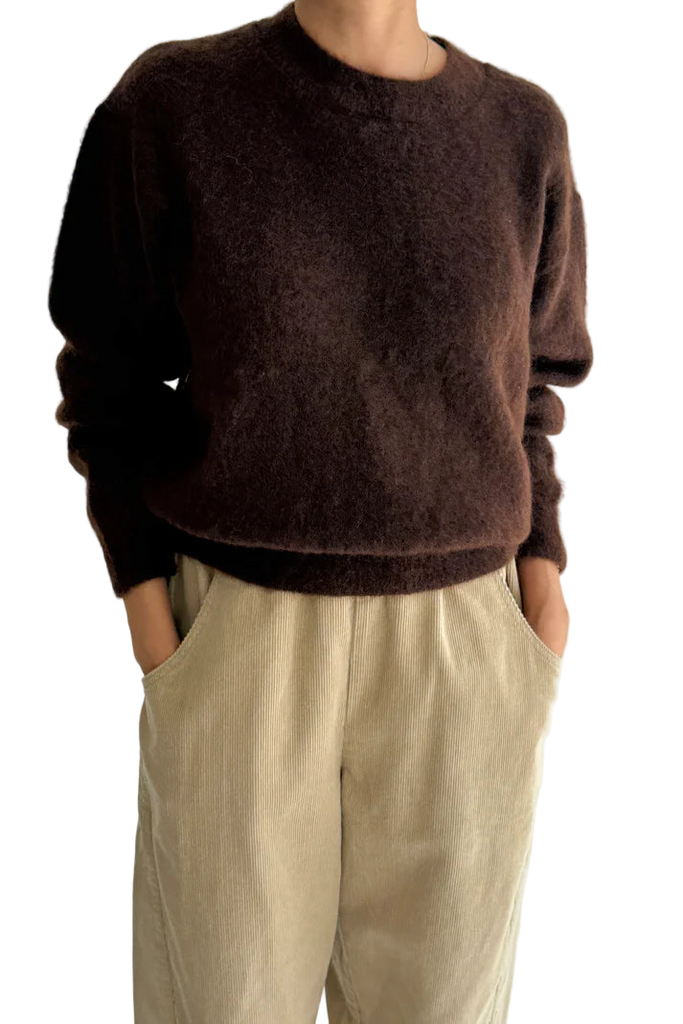 Finn Mohair Sweater in Cocoa Bean
