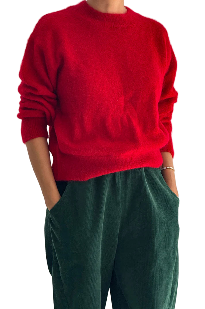 Finn Mohair Sweater in Red