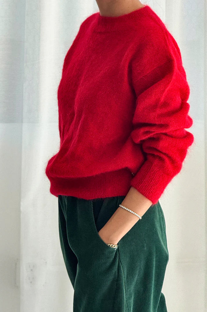 Finn Mohair Sweater in Red