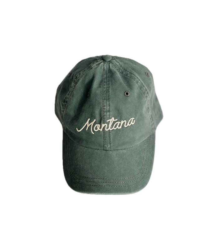 Washed green Montana Dad Hat