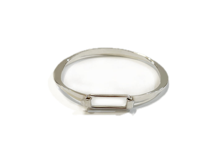 Handmade Buckle Clasp Bracelet: sterling silver