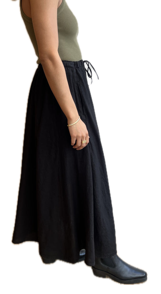 Black BAILEY linen skirt