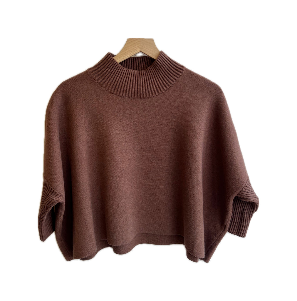 Heather brown Ezra sweater