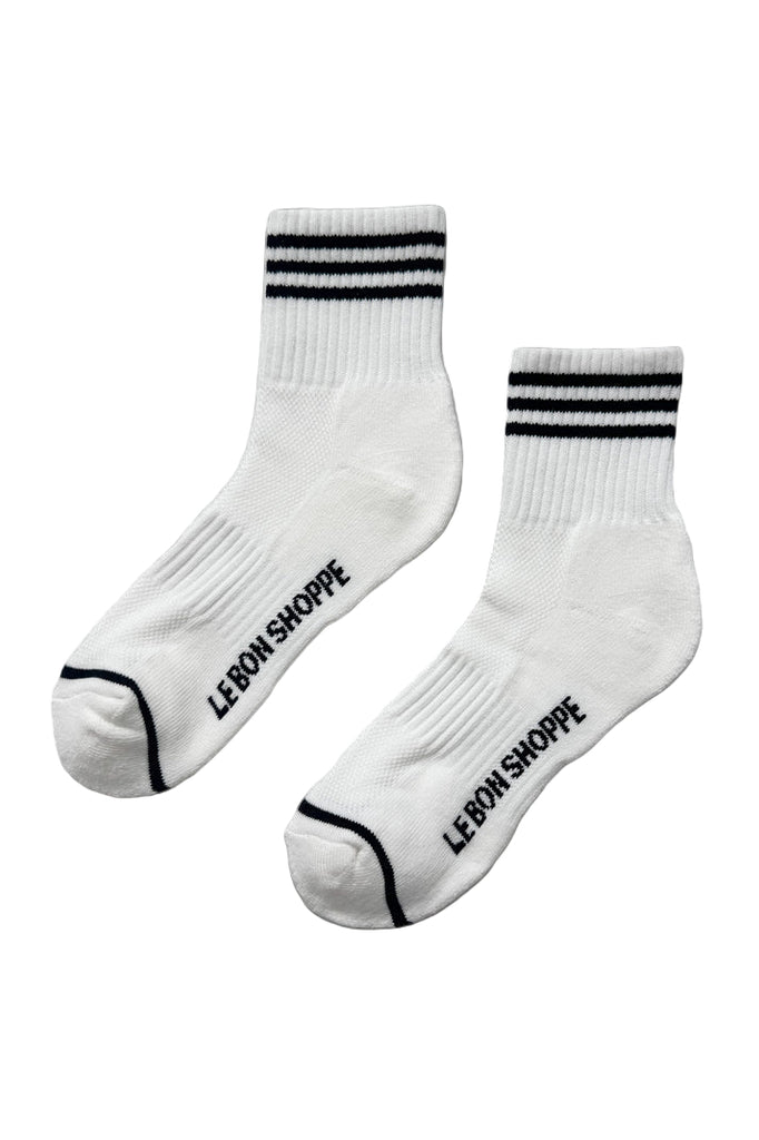 White Girlfriend Sock