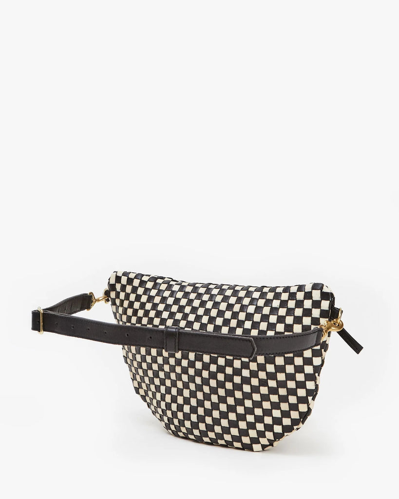Grande Fanny in Woven Black/Cream Checker