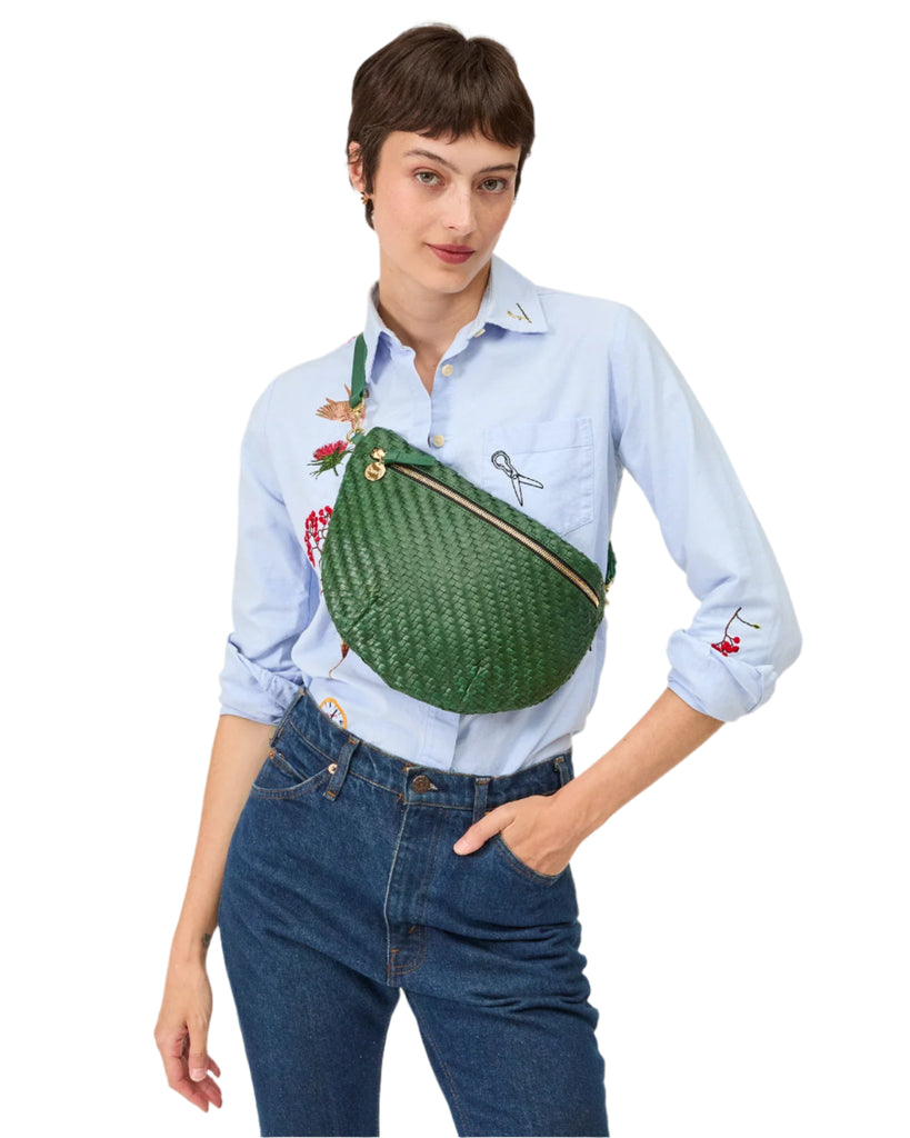 Grande Fanny Woven Zig-Zag - Evergreen