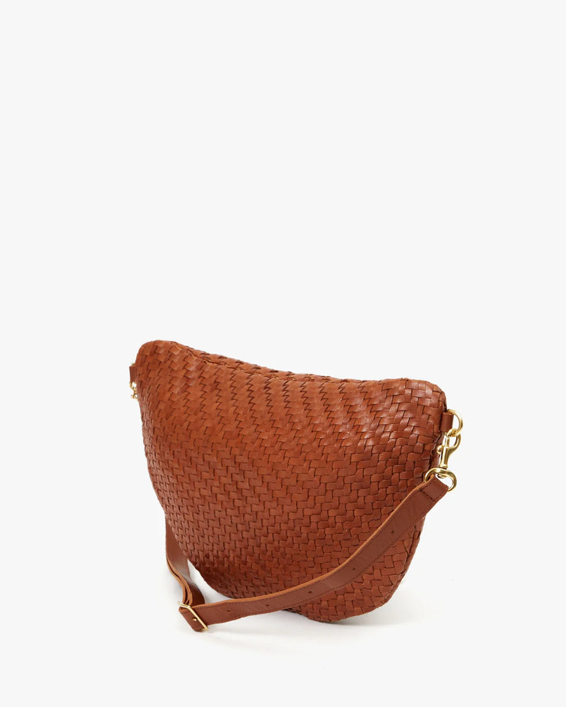 Grande Fanny in woven zig zag hazelnut