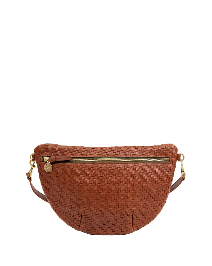 Grande Fanny in woven zig zag hazelnut