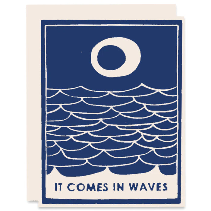 Comes In Waves Greeting Card