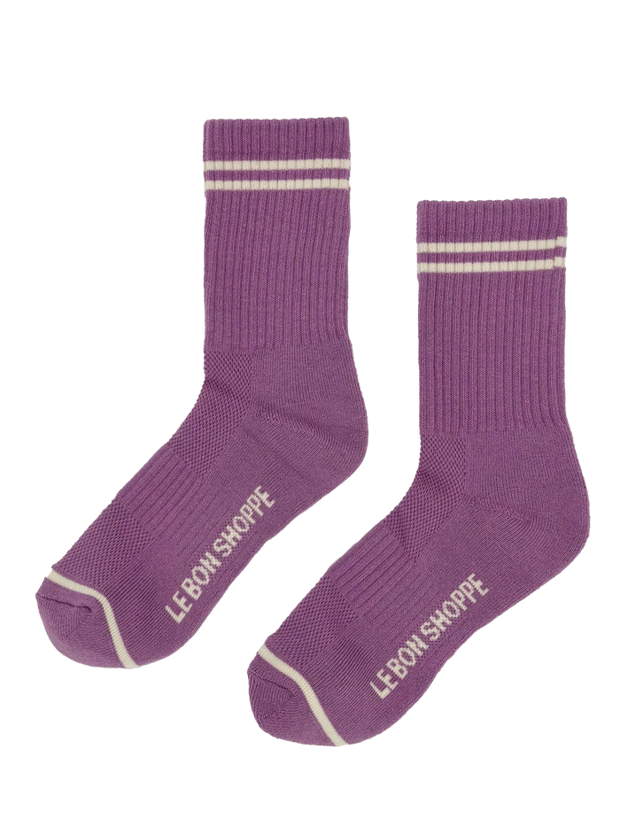 Boyfriend sock in Grape