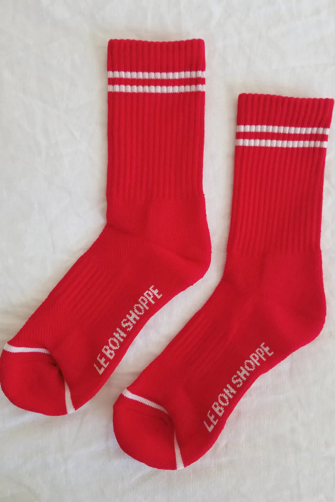 Boyfriend sock in Red