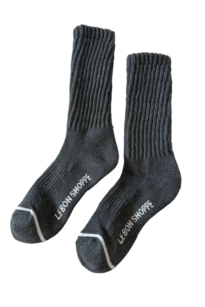 Ballet Socks in Charcoal