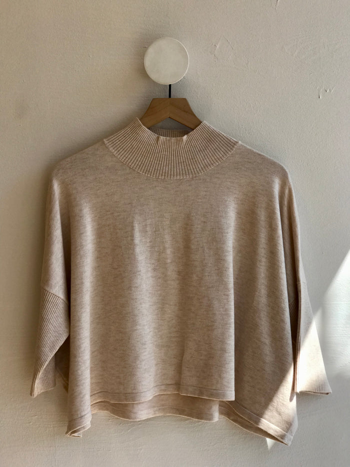 Cream Lightweight Ezra Sweater
