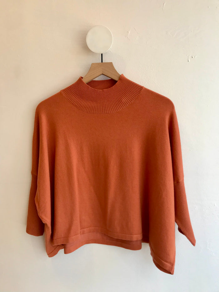 Rust Lightweight Ezra Sweater