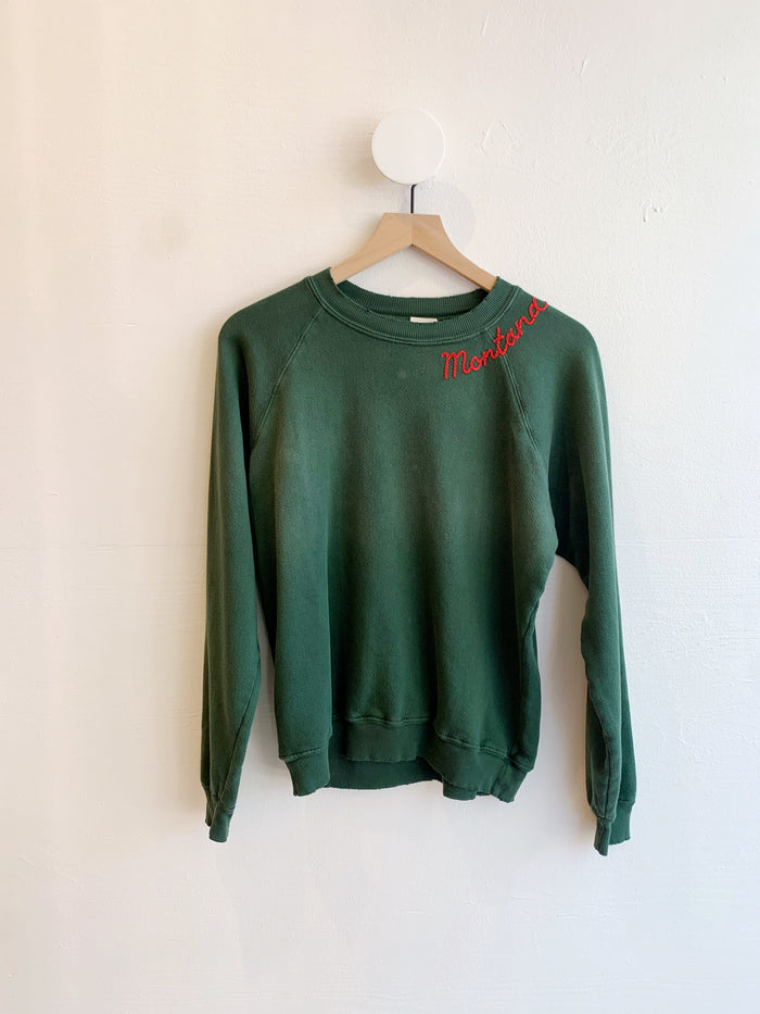Forest Green embroidered Montana Sweatshirt