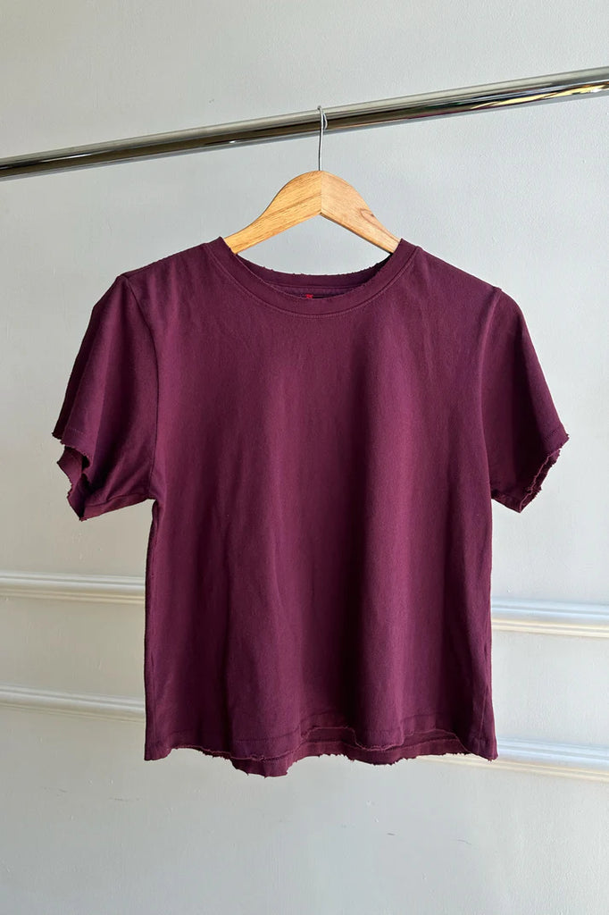 The Darling tee in Maroon