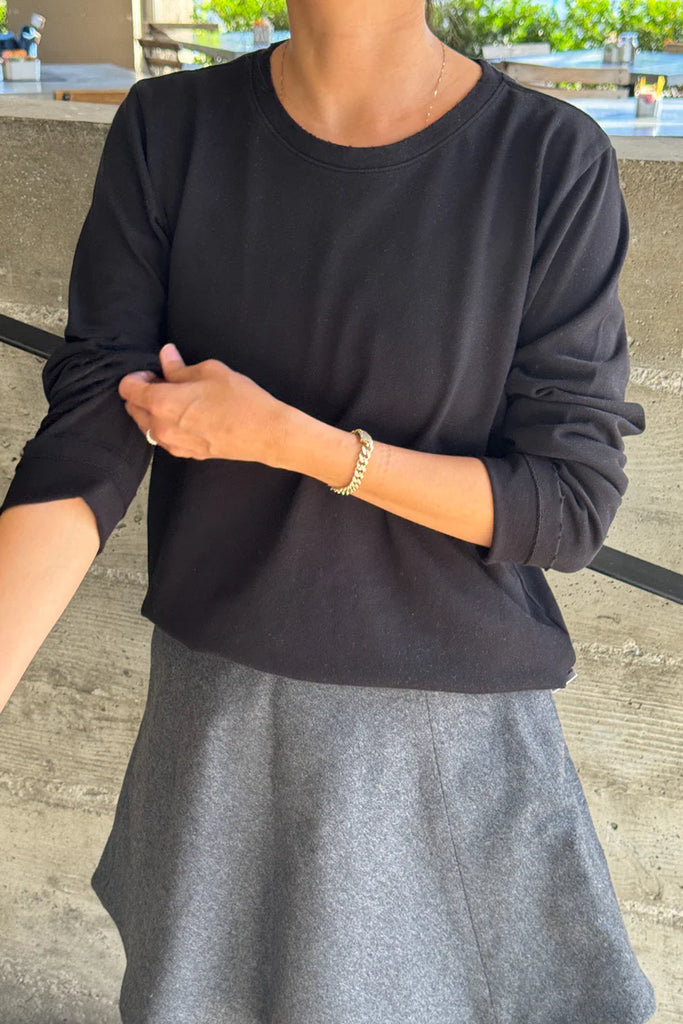 Everyday L/S tee in black